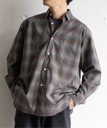 【ESSENTIAL / エッセンシャル】 ファインチェックレギュラーシャツ