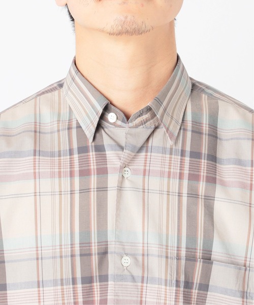 417 EDIFICE(フォーワンセブンエディフィス)の「【ESSENTIAL / エッセンシャル】 ファインチェックレギュラーシャツ(シャツ/ブラウス・メンズ・ベージュ/ネイビー/ブラウン・SMALL/MEDIUM/LARGE/X-LARGE)」の17枚目の写真