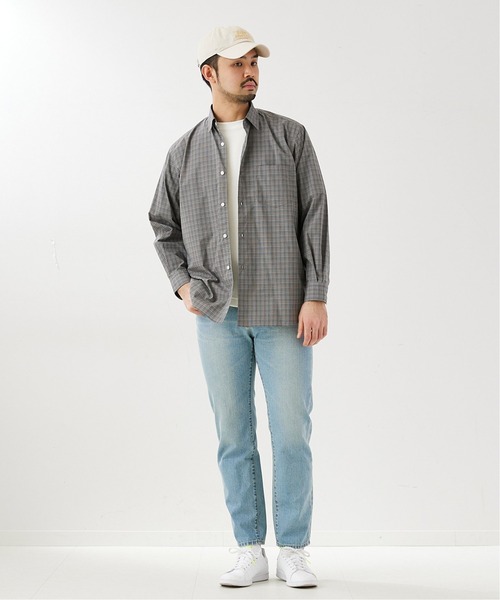 417 EDIFICE(フォーワンセブンエディフィス)の「【ESSENTIAL / エッセンシャル】 ファインチェックレギュラーシャツ(シャツ/ブラウス・メンズ・ベージュ/ネイビー/ブラウン・SMALL/MEDIUM/LARGE/X-LARGE)」の22枚目の写真