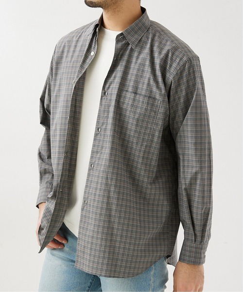 417 EDIFICE(フォーワンセブンエディフィス)の「【ESSENTIAL / エッセンシャル】 ファインチェックレギュラーシャツ(シャツ/ブラウス・メンズ・ベージュ/ネイビー/ブラウン・SMALL/MEDIUM/LARGE/X-LARGE)」の19枚目の写真