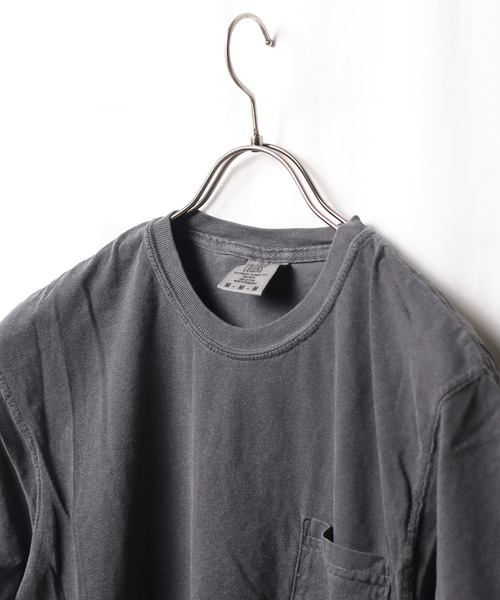 comfort colors（コンフォートカラーズ）の「【COMFORT COLORS】6.1oz ｶﾞｰﾒﾝﾄﾀﾞｲﾎﾟｹｯﾄT（Tシャツ/カットソー・メンズ・スミクロ/ホワイト/ブルー系/マスタード/グリーン系/ネイビー系/レッド系・X-LARGE/MEDIUM/LARGE）」の15枚目の写真