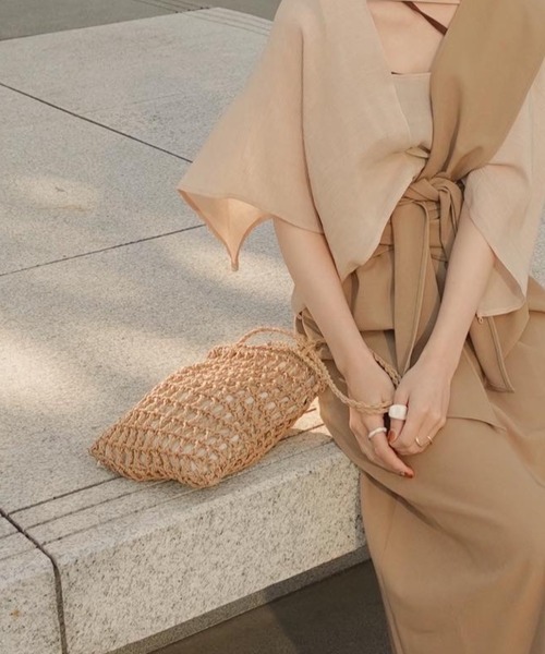 moi tytto（モイテュット）の「クラフトトートバッグ（トートバッグ・レディース・ベージュ・FREE）」の10枚目の写真