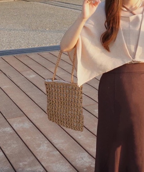 moi tytto（モイテュット）の「クラフトトートバッグ（トートバッグ・レディース・ベージュ・FREE）」の16枚目の写真