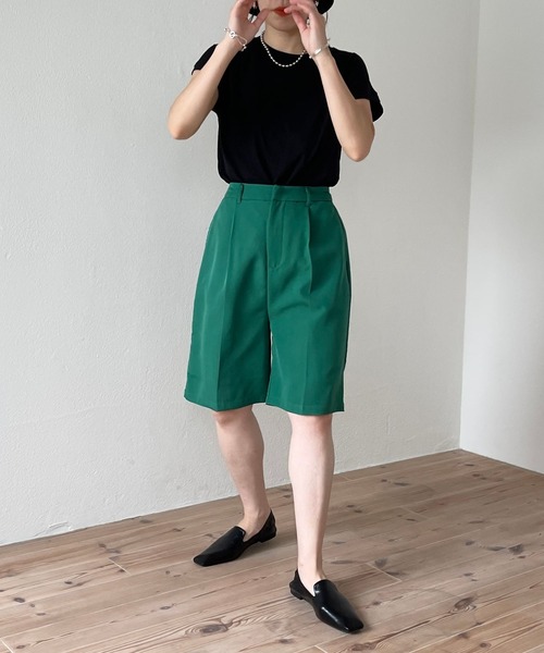 wee9s(ウィークス)の「daily french sleeve tee / デイリーフレンチスリーブティー(Tシャツ/カットソー・レディース・ブラック/グリーン/アイボリー/テラコッタ・FREE)」の6枚目の写真