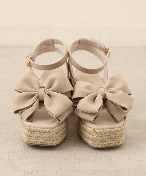 one after another NICE CLAUP（ワンアフターアナザーナイスクラップ）の「ビックリボンサンダル（サンダル・レディース・アイボリー/ベージュ・S/M/L/LL）」の11枚目の写真