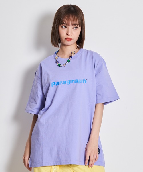 Paragraph（パラグラフ）の「PRGRP.12-SSTEE/パラグラフ 半袖Tシャツ（Tシャツ/カットソー・メンズ・ホワイト/ピンク/ミント/バイオレット/オレンジ・FREE）」の3枚目の写真