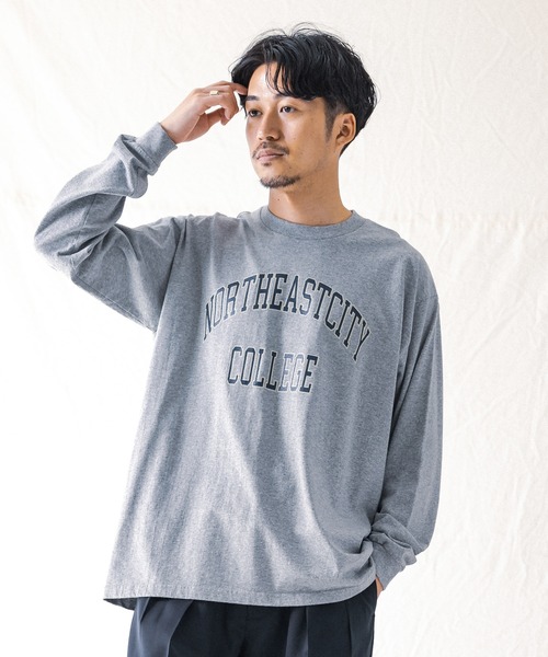 URBAN RESEARCH（アーバンリサーチ）の「LONG-SLEEVE T-SHIRTS（Tシャツ/カットソー・メンズ・グリーン/ホワイト/ライトグレー/ネイビー・MEDIUM/LARGE）」の3枚目の写真