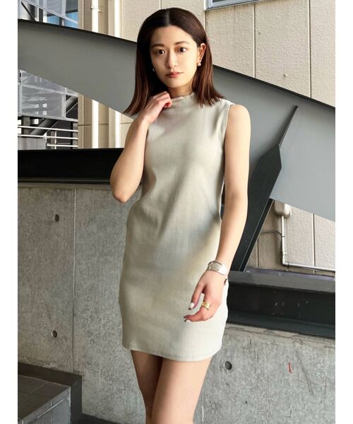 EMODA（エモダ）の「ハイネックリブワンピース（ワンピース・レディース・ブルー/オレンジ/ブラック/グレー・FREE）」の10枚目の写真