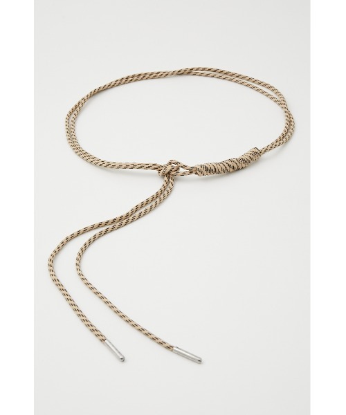 SLY（スライ）の「DOUBLE ROPE BELT ロープ ベルト（ベルト・レディース・ブラック/アイボリー/ライム・FREE）」の19枚目の写真