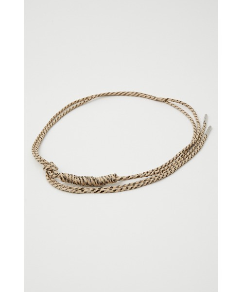 SLY（スライ）の「DOUBLE ROPE BELT ロープ ベルト（ベルト・レディース・ブラック/アイボリー/ライム・FREE）」の16枚目の写真