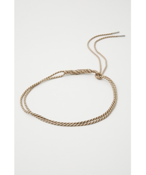 SLY（スライ）の「DOUBLE ROPE BELT ロープ ベルト（ベルト・レディース・ブラック/アイボリー/ライム・FREE）」の10枚目の写真