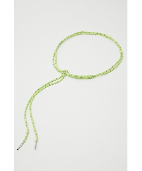 SLY（スライ）の「DOUBLE ROPE BELT ロープ ベルト（ベルト・レディース・ブラック/アイボリー/ライム・FREE）」の7枚目の写真