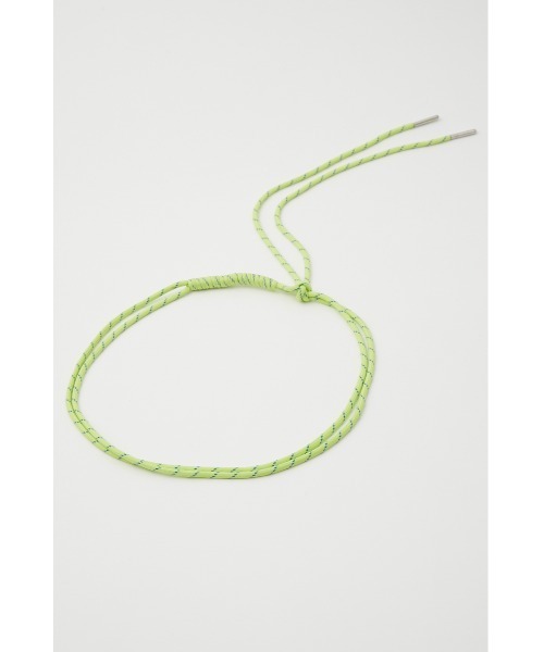 SLY（スライ）の「DOUBLE ROPE BELT ロープ ベルト（ベルト・レディース・ブラック/アイボリー/ライム・FREE）」の9枚目の写真