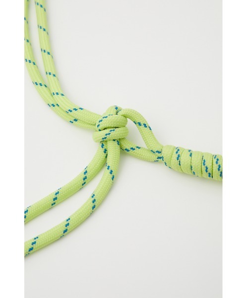 SLY（スライ）の「DOUBLE ROPE BELT ロープ ベルト（ベルト・レディース・ブラック/アイボリー/ライム・FREE）」の21枚目の写真