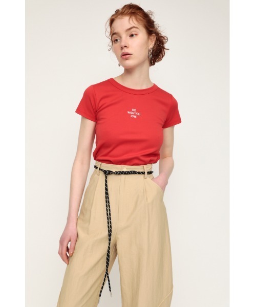 SLY（スライ）の「DOUBLE ROPE BELT ロープ ベルト（ベルト・レディース・ブラック/アイボリー/ライム・FREE）」の5枚目の写真