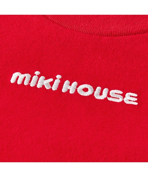 MIKI HOUSE(ミキハウス)の「ロゴ長袖Tシャツ(Tシャツ/カットソー・キッズ・ホワイト/ネイビー/グリーン/イエロー/レッド/ピンク・80cm/90cm/110cm/100cm/120cm/130cm)」の20枚目の写真