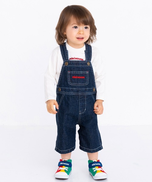 MIKI HOUSE(ミキハウス)の「ロゴ長袖Tシャツ(Tシャツ/カットソー・キッズ・ホワイト/ネイビー/グリーン/イエロー/レッド/ピンク・80cm/90cm/110cm/100cm/120cm/130cm)」の22枚目の写真