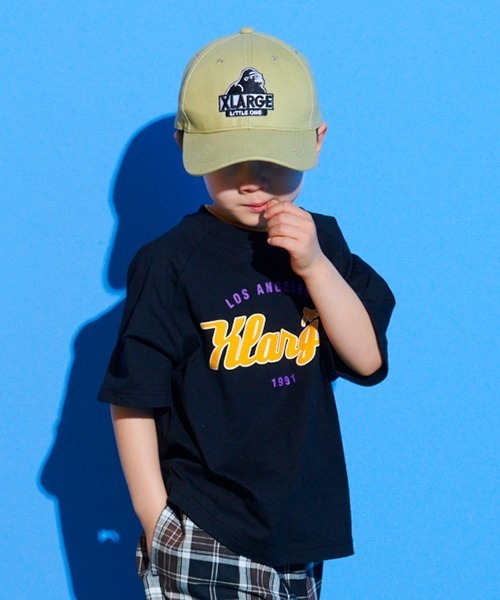 XLARGE KIDS（エクストララージキッズ）の「チームロゴ半袖Tシャツ（Tシャツ/カットソー・キッズ・グリーン/ブラック/トップグレー・110cm/120cm/130cm/140cm/80ｃｍ/100cm/90cm）」の2枚目の写真