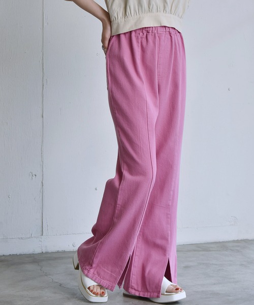 RETRO GIRL（レトロガール）の「イージ-フレアPT（その他パンツ・レディース・オフホワイト/グリーン/レッド/ピンク・SMALL/MEDIUM/LARGE）」の3枚目の写真