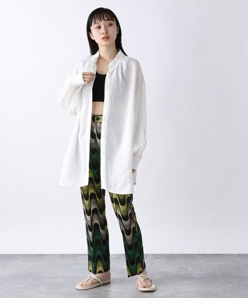 JEANASIS（ジーナシス）の「レーヨンリネン2WAYシャツLS/277085