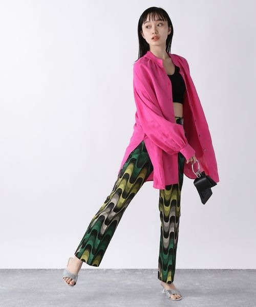 ゆさゆささま専用 JEANASIS（ジーナシス）の「レーヨンリネン2WAYシャツLS/277085