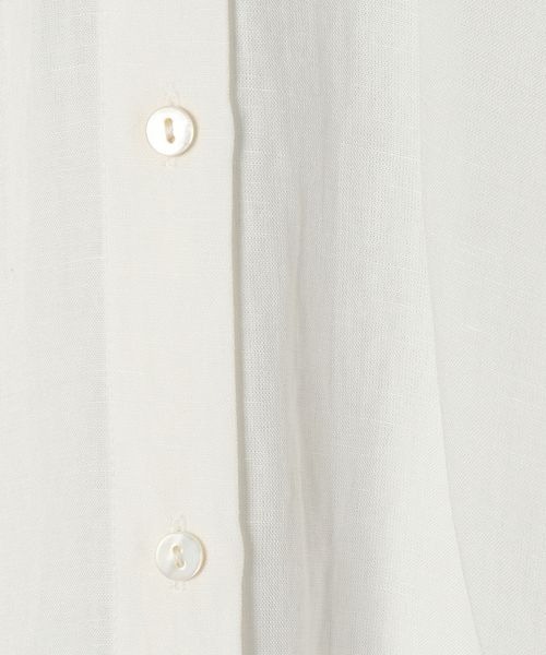 JEANASIS（ジーナシス）の「レーヨンリネン2WAYシャツLS/277085（シャツ/ブラウス・レディース・ホワイト/ブラック/ピンク/グリーン・FREE）」の19枚目の写真