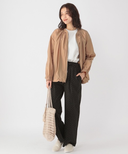 studio CLIP（スタディオクリップ）の「ポケッタブルショートブルゾン（ブルゾン・レディース・ブラック/ベージュ/カーキ/ラベンダー・MEDIUM/LARGE）」の7枚目の写真