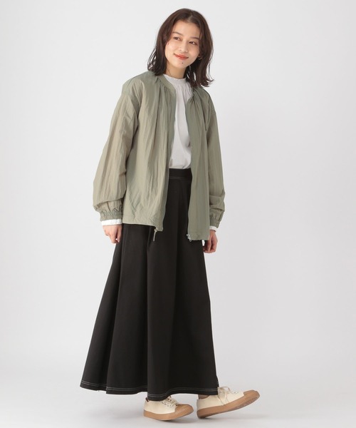 studio CLIP（スタディオクリップ）の「ポケッタブルショートブルゾン（ブルゾン・レディース・ブラック/ベージュ/カーキ/ラベンダー・MEDIUM/LARGE）」の17枚目の写真