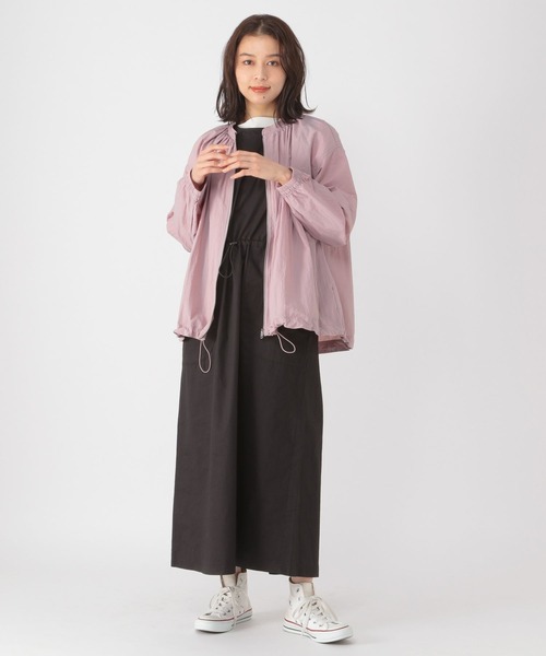 studio CLIP（スタディオクリップ）の「ポケッタブルショートブルゾン（ブルゾン・レディース・ブラック/ベージュ/カーキ/ラベンダー・MEDIUM/LARGE）」の5枚目の写真