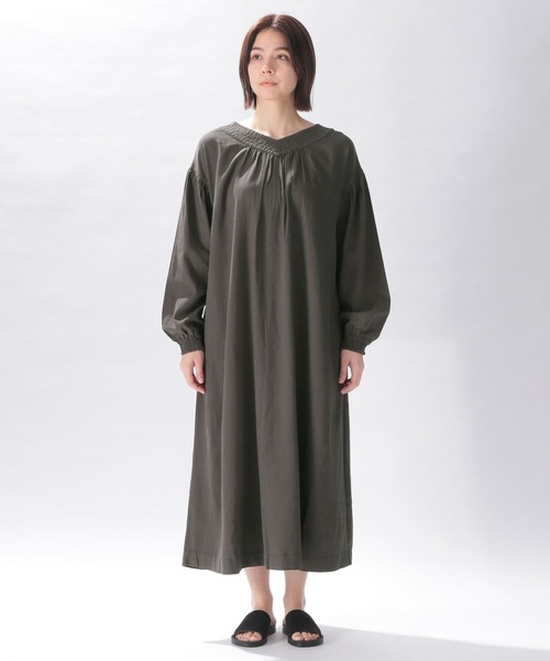 niko and（ニコアンド）の「リネン混2WAYサックワンピース