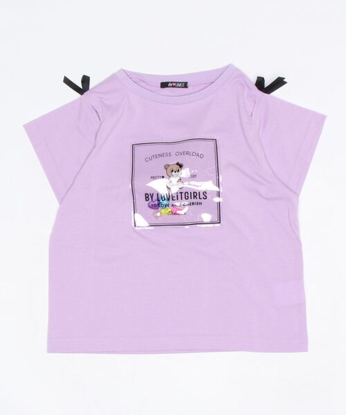 by LOVEiT（バイラビット）の「袖スリットラビコTシャツ（Tシャツ/カットソー・キッズ・ラベンダー/チャコール/エメラルド/イエロー・120cm/160cm/140cm/150cm/130cm）」の12枚目の写真