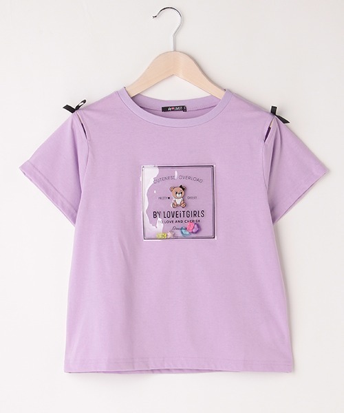 by LOVEiT（バイラビット）の「袖スリットラビコTシャツ（Tシャツ/カットソー・キッズ・ラベンダー/チャコール/エメラルド/イエロー・120cm/160cm/140cm/150cm/130cm）」の10枚目の写真