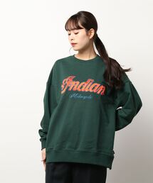 INDIAN（インディアン）の「《INDIAN》サテン刺繍オーバーサイズトレーナー（スウェット）」
