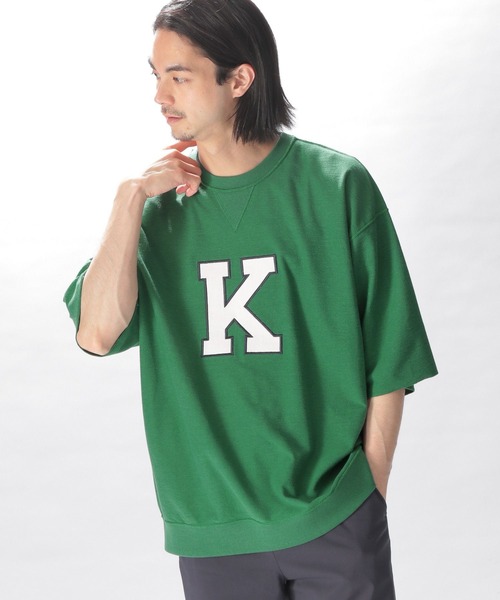 niko and...(ニコアンド)の「ロゴプリントスウェットTシャツ(Tシャツ/カットソー・メンズ・グリーン/グレー/ネイビー・LARGE/MEDIUM)」の11枚目の写真