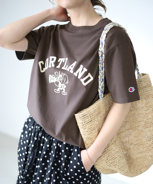 Champion / チャンピオン】SLOBE別注ロゴTシャツ（Tシャツ