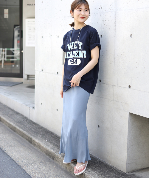 SLOBE IENA（スローブイエナ）の「【Champion / チャンピオン】SLOBE別注ロゴTシャツ（Tシャツ/カットソー・レディース・ブラウン/ホワイト/ネイビー/パープル/オレンジ/グリーン系その他/ブルー/グレー/ピンク・FREE）」の19枚目の写真