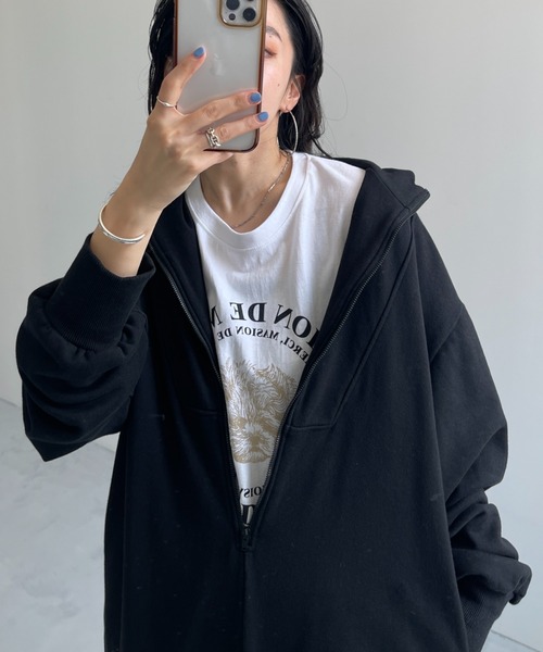 wee9s(ウィークス)の「puppy tee / プッピーティーシャツ(Tシャツ/カットソー・レディース・グレー/アイボリー/ホワイト系その他・FREE)」の2枚目の写真