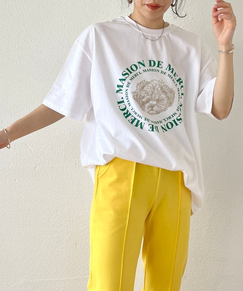 wee9s(ウィークス)の「puppy tee / プッピーティーシャツ(Tシャツ/カットソー・レディース・グレー/アイボリー/ホワイト系その他・FREE)」の11枚目の写真