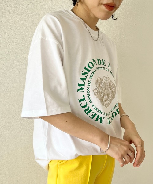 wee9s(ウィークス)の「puppy tee / プッピーティーシャツ(Tシャツ/カットソー・レディース・グレー/アイボリー/ホワイト系その他・FREE)」の18枚目の写真