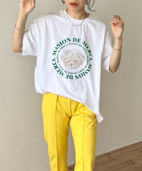 wee9s(ウィークス)の「puppy tee / プッピーティーシャツ(Tシャツ/カットソー・レディース・グレー/アイボリー/ホワイト系その他・FREE)」の21枚目の写真