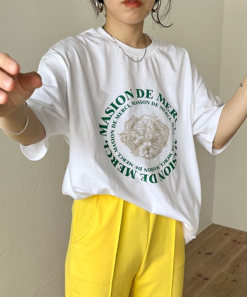 wee9s(ウィークス)の「puppy tee / プッピーティーシャツ(Tシャツ/カットソー・レディース・グレー/アイボリー/ホワイト系その他・FREE)」の19枚目の写真