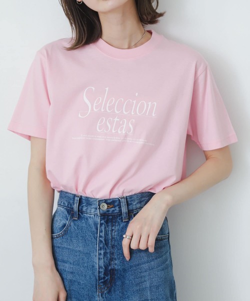 SENSE OF PLACE by URBAN RESEARCH(センスオブプレイスバイアーバンリサーチ)の「アソートロゴTシャツ(半袖)(Tシャツ/カットソー・レディース・グレー/ピンク/オフホワイト・ONE)」の1枚目の写真