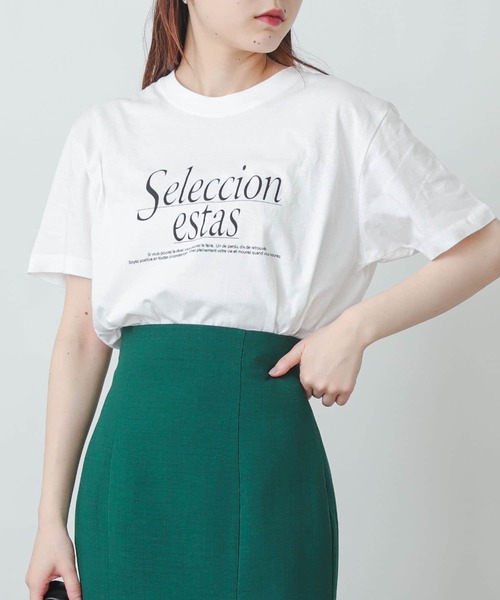 SENSE OF PLACE by URBAN RESEARCH(センスオブプレイスバイアーバンリサーチ)の「アソートロゴTシャツ(半袖)(Tシャツ/カットソー・レディース・グレー/ピンク/オフホワイト・ONE)」の4枚目の写真