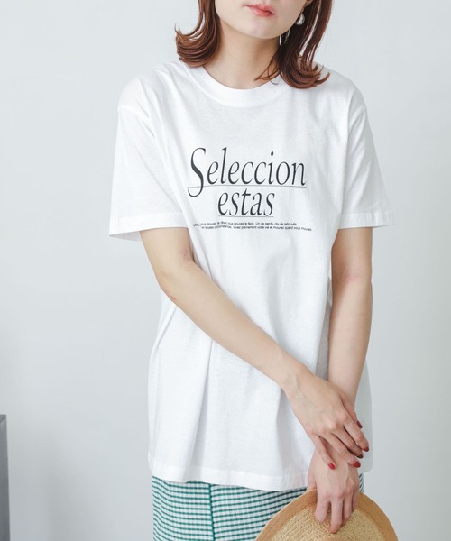 SENSE OF PLACE by URBAN RESEARCH(センスオブプレイスバイアーバンリサーチ)の「アソートロゴTシャツ(半袖)(Tシャツ/カットソー・レディース・グレー/ピンク/オフホワイト・ONE)」の5枚目の写真