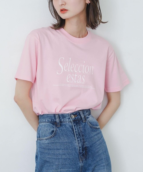 SENSE OF PLACE by URBAN RESEARCH(センスオブプレイスバイアーバンリサーチ)の「アソートロゴTシャツ(半袖)(Tシャツ/カットソー・レディース・グレー/ピンク/オフホワイト・ONE)」の14枚目の写真