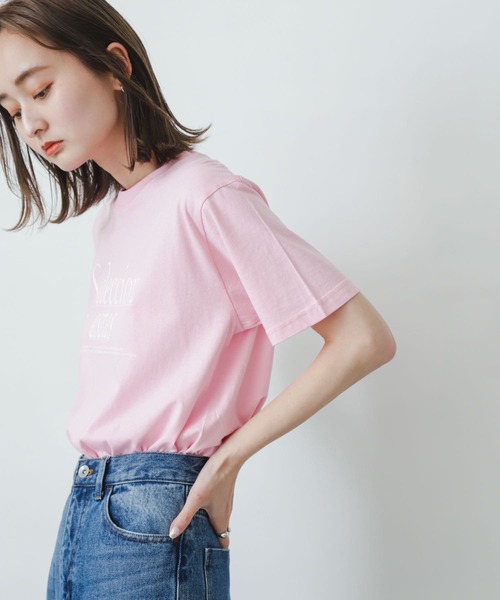 SENSE OF PLACE by URBAN RESEARCH(センスオブプレイスバイアーバンリサーチ)の「アソートロゴTシャツ(半袖)(Tシャツ/カットソー・レディース・グレー/ピンク/オフホワイト・ONE)」の15枚目の写真