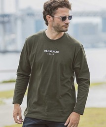 1PIU1UGUALE3  RELAX （ウノピゥウノウグァーレトレ リラックス）の「【WEB・直営店限定】1PIU1UGUALE3 RELAX(ウノピゥウノウグァーレトレ リラックス)フロントロゴ ベーシックシルエット 長袖Tシャツ クルーネック カットソー（Tシャツ/カットソー）」