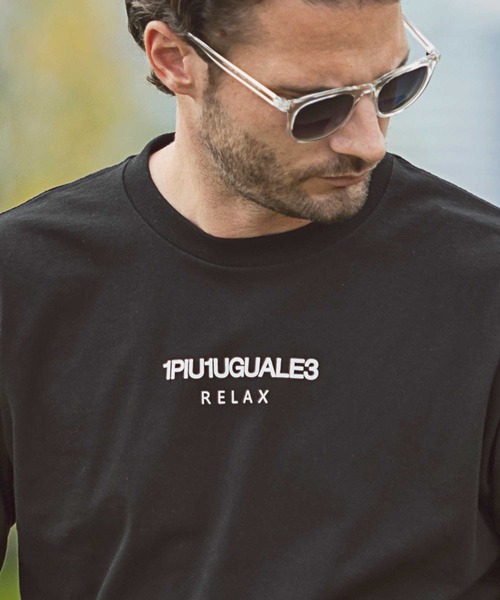 1PIU1UGUALE3 RELAX (ウノピゥウノウグァーレトレ リラックス)の「【WEB・直営店限定】1PIU1UGUALE3 RELAX(ウノピゥウノウグァーレトレ リラックス)フロントロゴ ベーシックシルエット 長袖Tシャツ クルーネック カットソー(Tシャツ/カットソー・メンズ・ホワイト/ライトピンク/ブラック/トップグレー/カーキ/ターコイズブルー/ネイビー/パープル・M/L/S/XXL/XL)」の22枚目の写真