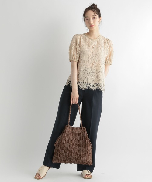 Andemiu(アンデミュウ)の「ペーパーキンチャクBAG123011(ショルダーバッグ・レディース・ブラウン/ベージュ/グレー系その他/パープル系その他・FREE)」の15枚目の写真