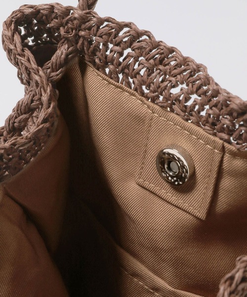 Andemiu(アンデミュウ)の「ペーパーキンチャクBAG123011(ショルダーバッグ・レディース・ブラウン/ベージュ/グレー系その他/パープル系その他・FREE)」の9枚目の写真